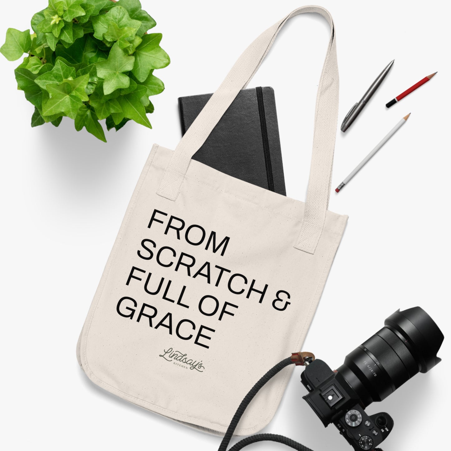From Scratch & Full of Grace Organic Canvas Tote | Lindsay’s Kitchen Everyday Bag