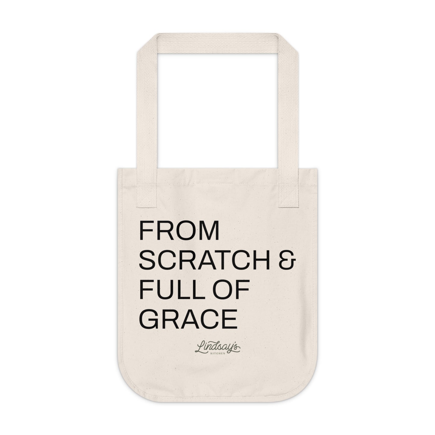 From Scratch & Full of Grace Organic Canvas Tote | Lindsay’s Kitchen Everyday Bag