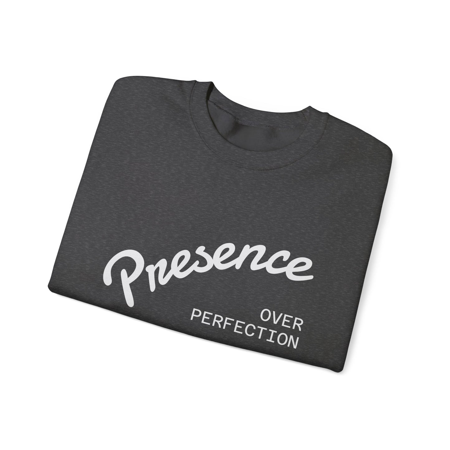 Presence Over Perfection Crewneck Sweatshirt | Lindsay’s Kitchen Cozy Apparel