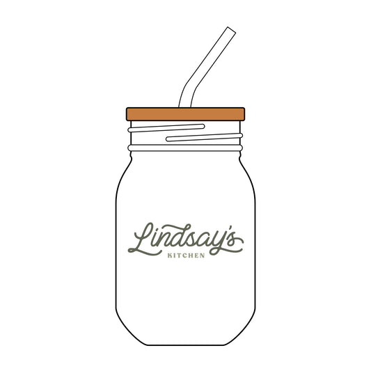 Personalized Engraved Sipper Glass, Mason Jar with Straw, 16oz Drinkware for Kitchen, Custom Gift for Weddings, Parties, & Home