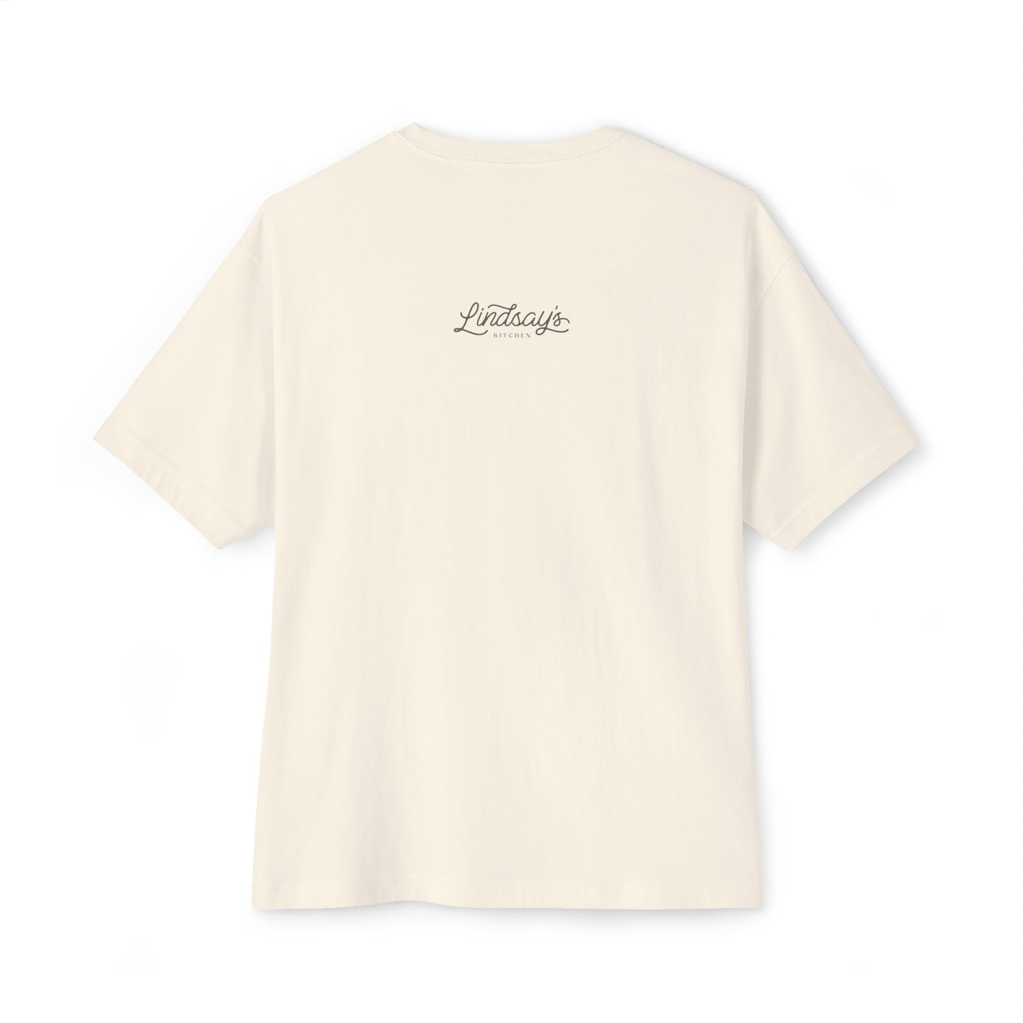 Just Breathe Oversized Boxy Tee – Cream | Lindsay’s Kitchen Uplifting Apparel
